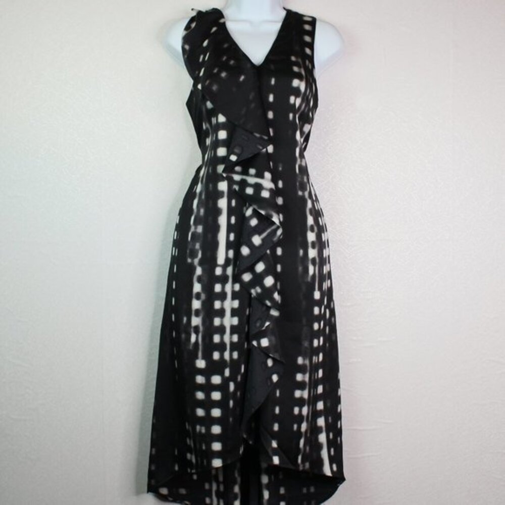 Banana Republic Ruffle Neckline Hi Lo Dres…
